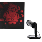 PROIETTORE LED BABBO NATALE ROSSO PER USO ESTERNO IP44