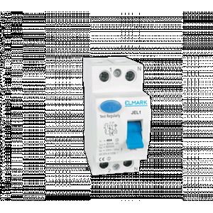 40223S - INTERRUTTORE DIFFERENZIALE 2X25A 300MA 2 MODULI JEL1 ELMARK -  ELMARK