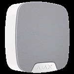 Sirena per interni Ajax Senza fili 868 MHz Jeweller Certificato grado 2 Pressione sonora massima 105 dB Indicatore LED / suono regolabile Alimentazione 2 pile CR123A 3.0 V