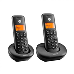 Telefono Duo Cordless Motorola  E202 Dual con Vivavoce