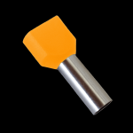 TERMINALI PER FILI DA 4 X 2 MM ARANCIO  (CONFEZIONE 100PZ)