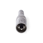 Adattatore XLR | Maschio a 3 pin XLR - Femmina Jack da 6,35 mm  | Metallo