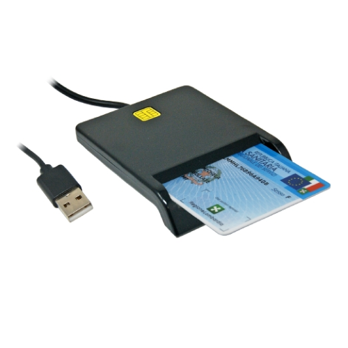 Lettore di Schede | Smart Card | Software incluso | USB 2.0 linvio di  firma digitale crittografata (CRS/CNS/TS) e ulteriori applicazioni per PC  che