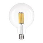 LAMPADINA LED FILAMENT GLOBO G125 E27 15W LUCE CALDA 3000°K Equivalenza 130 W