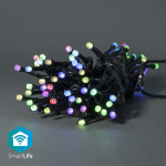 Luci Natalizie LED Decorativo SmartLife  Striscia di 5 metri con 42 LED – 8 LED per metro e cavo di colore nero Adatta per l'uso in interni ed esterni