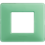 PLACCA MATIX 2P VERDE TICINO MATIX AM4802CVC placca 2 moduli - colore te verde - materiale tecnopolimero