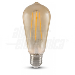 Lampadina Filamento Vintage ST64 4,5W 420 Lumen E27 2200K Bianco Caldo 