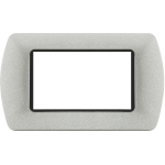 PLACCA 8804-29 4P Platino/INT-LGT METALLO T1 Compatibile con serie Living International/Light.