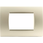 PLACCA 1004-13 4P ORO/LGT TECNOPOLIMERO Compatibile con serie Living International/Light.