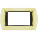 Placca 8804-03 4P Oro/Int Metallo Compatibile con serie Living International/Light.