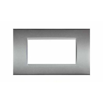 Placca Tecnopolimero Art 8007-04 7P Grigio Chiaro Compatibile Living