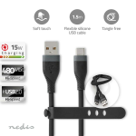 Cavo USB | USB 2.0 | USB-A Maschio | USB-C Maschio | 15 W | 480 Mbps | Placcato nickel | 1.50