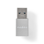 Adattatore USB-A | USB 3.2 Gen 1 | USB-A Maschio | USB-C Femmina | 5 Gbps | Tondo | Placcato CCGB60925GY