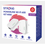 KIT PowerLine 600 Mbit/s Collegamento ethernet LAN Wi-Fi Bianco 