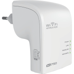 Extender/AccessPoint/Router WiFi AC750 Velocità fino a 750Mbps Standard WiFi5 Dual band Doppia funzione: Extender - Access Point • AccessPoint/Router WiFi AC750 con prestazioni di altissimo livello. • Standard AC750: WiFi fino a 300 Mbps @2,4GHz e 450Mbps