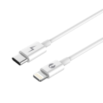 Cavo connettore "Lightning" a USB Type-C per la ricarica di dispositivi Apple. Grazie al supporto della corrente massima fino a 3A permette ricariche veloci e sicure se collegato a dispositivi compatibili. Colore bianco, lunghezza 2 metri