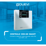 CENTRALE 60 ZONE RADIO + 8 FILO LTE+WIFI METALLO CE8-60 M SMART RENDI SMART IL TUO IMPIANTO * Piena compatibilità con accessori e sensori delle centrali