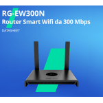 RG-EW300N Reyee Wi-Fi 4 Router 2.4GHz N300 4x RJ45 Black Configurabile Router Mode WISP Mode Repeater Mode AP Mode